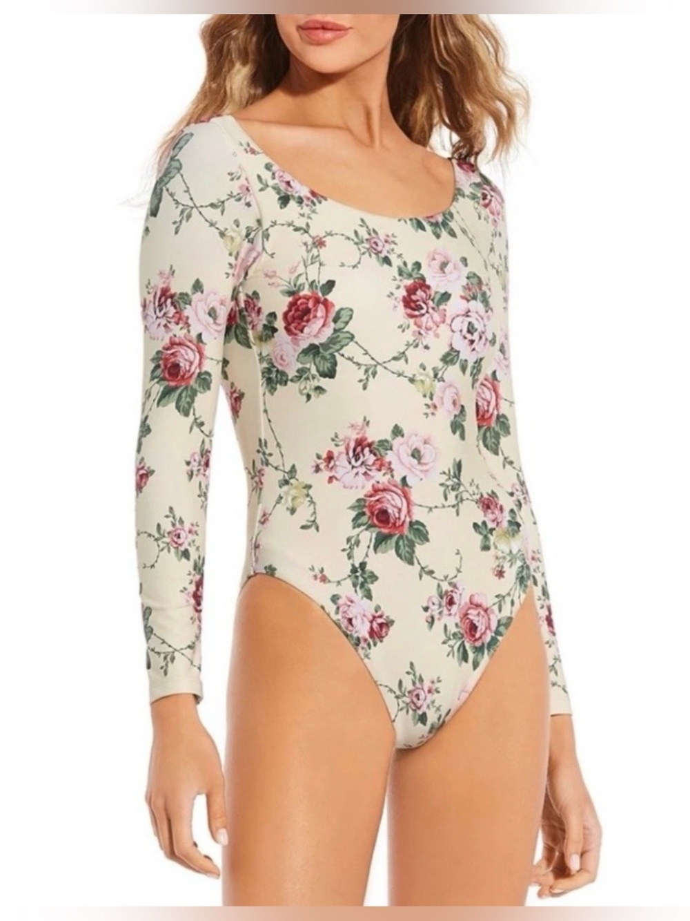 ANTONIO MELANI Style Bungalow Miraflores Long Sleeve One Piece Swimsuit Large